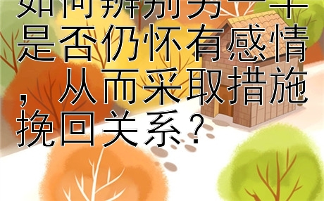 如何辨别另一半是否仍怀有感情，从而采取措施挽回关系？