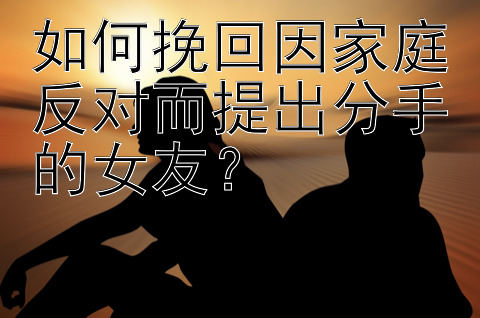 如何挽回因家庭反对而提出分手的女友？