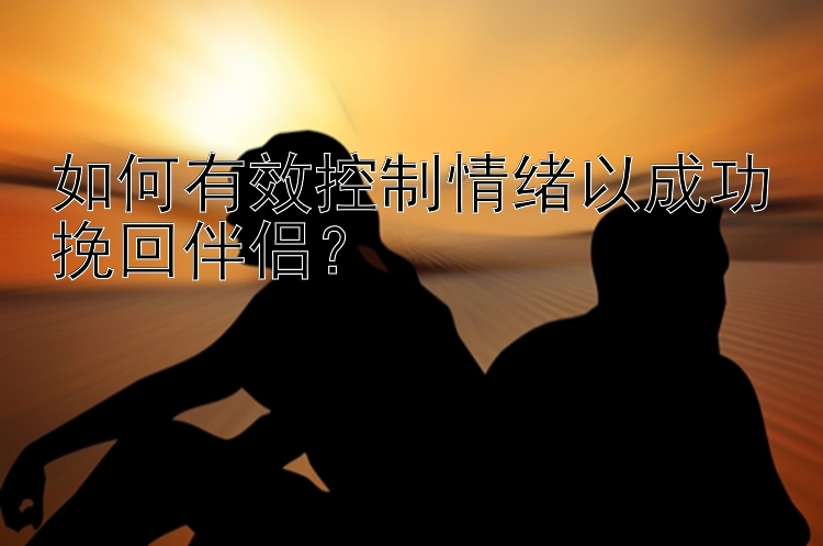 如何有效控制情绪以成功挽回伴侣？