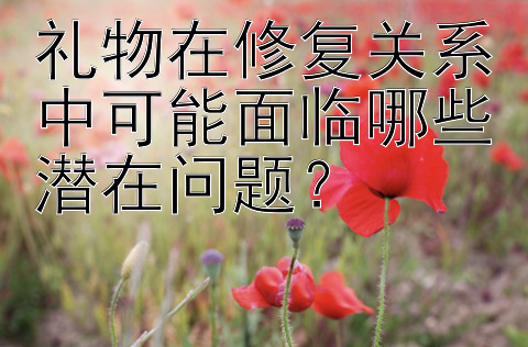 礼物在修复关系中可能面临哪些潜在问题？