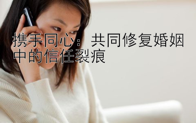 携手同心：共同修复婚姻中的信任裂痕